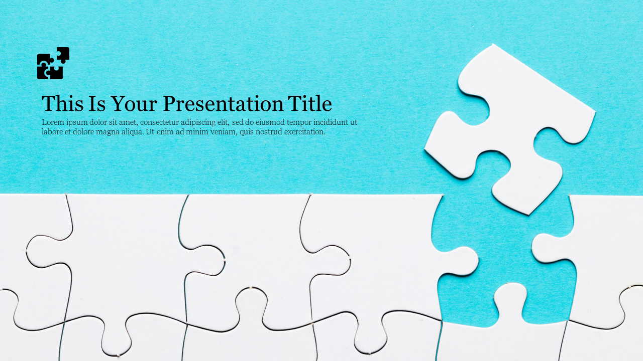 Innovative Puzzle Background For PowerPoint Presentation